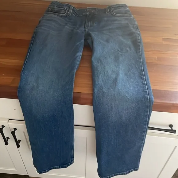 Women’s Retro Wrangler stretch bootcut Blue Denim Jeans - Picture 5 of 6